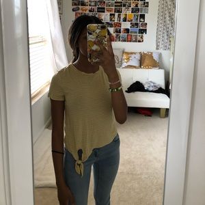 AEROPOSTALE Yellow Summer Crop Top